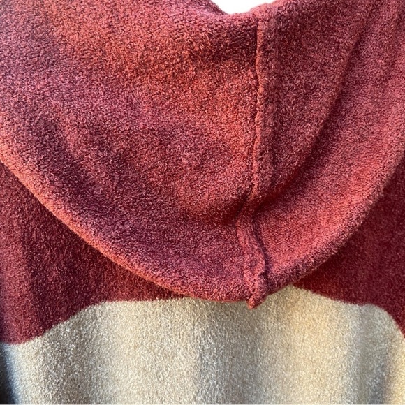 Plus Size Lands' End Slounge Hooded Pullover Stripe Sweater I Size: 2X (20W-22W) - Picture 7 of 10